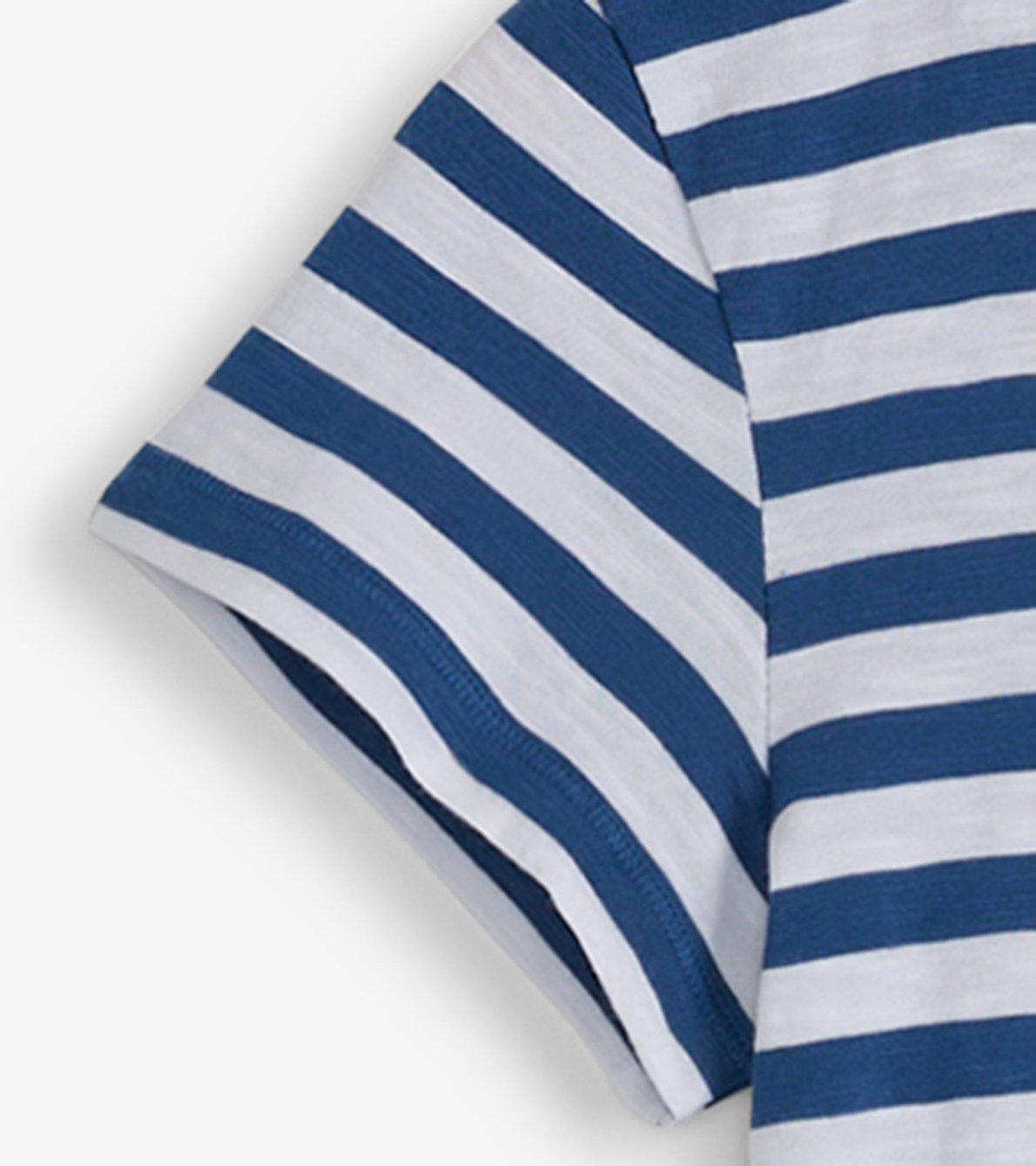 Agrandir l'image de Robe t-shirt à encolure ronde – Rayures nautiques
