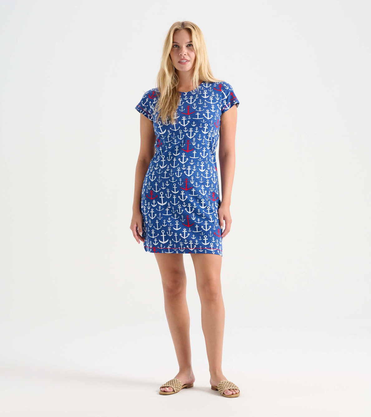 View larger image of Women's Stacked Anchors Crew Neck Tee Dress