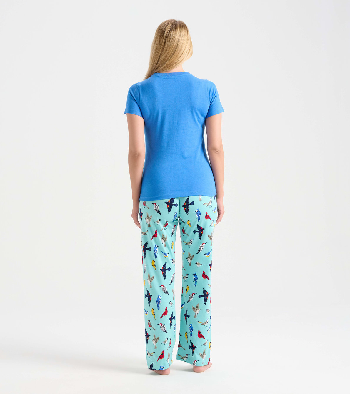 Agrandir l'image de Ensemble de pyjama t-shirt et pantalon interchangeables pour femme - Oiseaux « The Tweetest Things »
