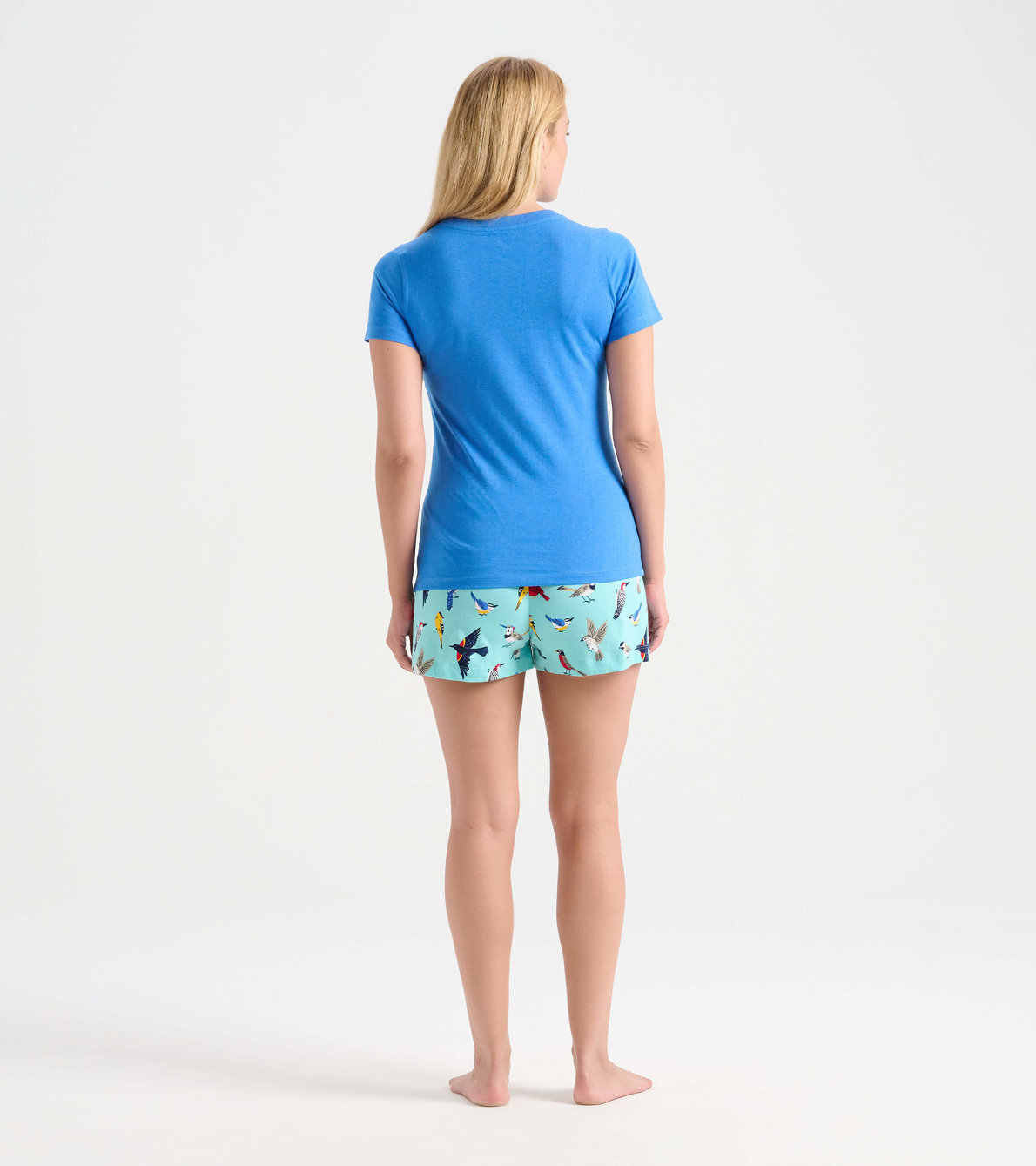 Agrandir l'image de Ensemble de pyjama t-shirt et short interchangeables pour femme - Oiseaux « The Tweetest Things »