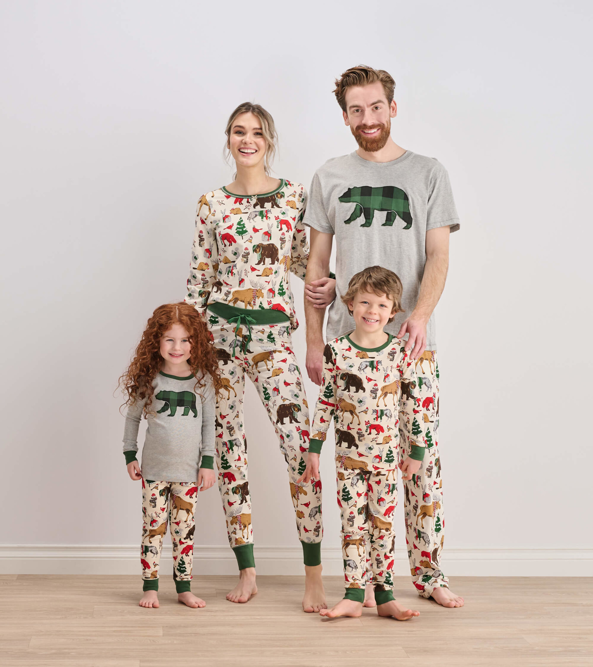 Woodland Winter Family Pajamas - Little Blue House US