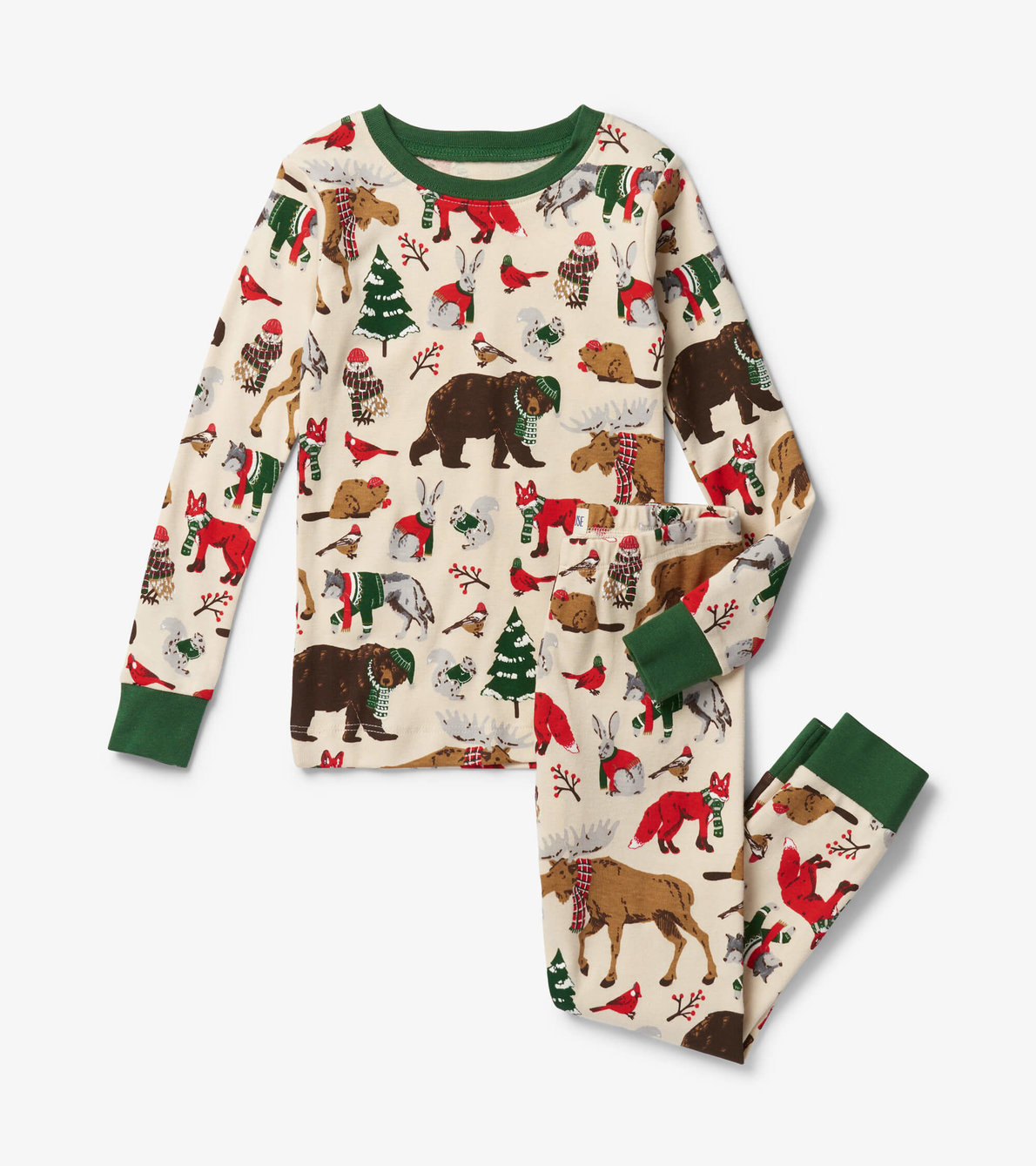 View larger image of Woodland Winter Kids Pajama Set