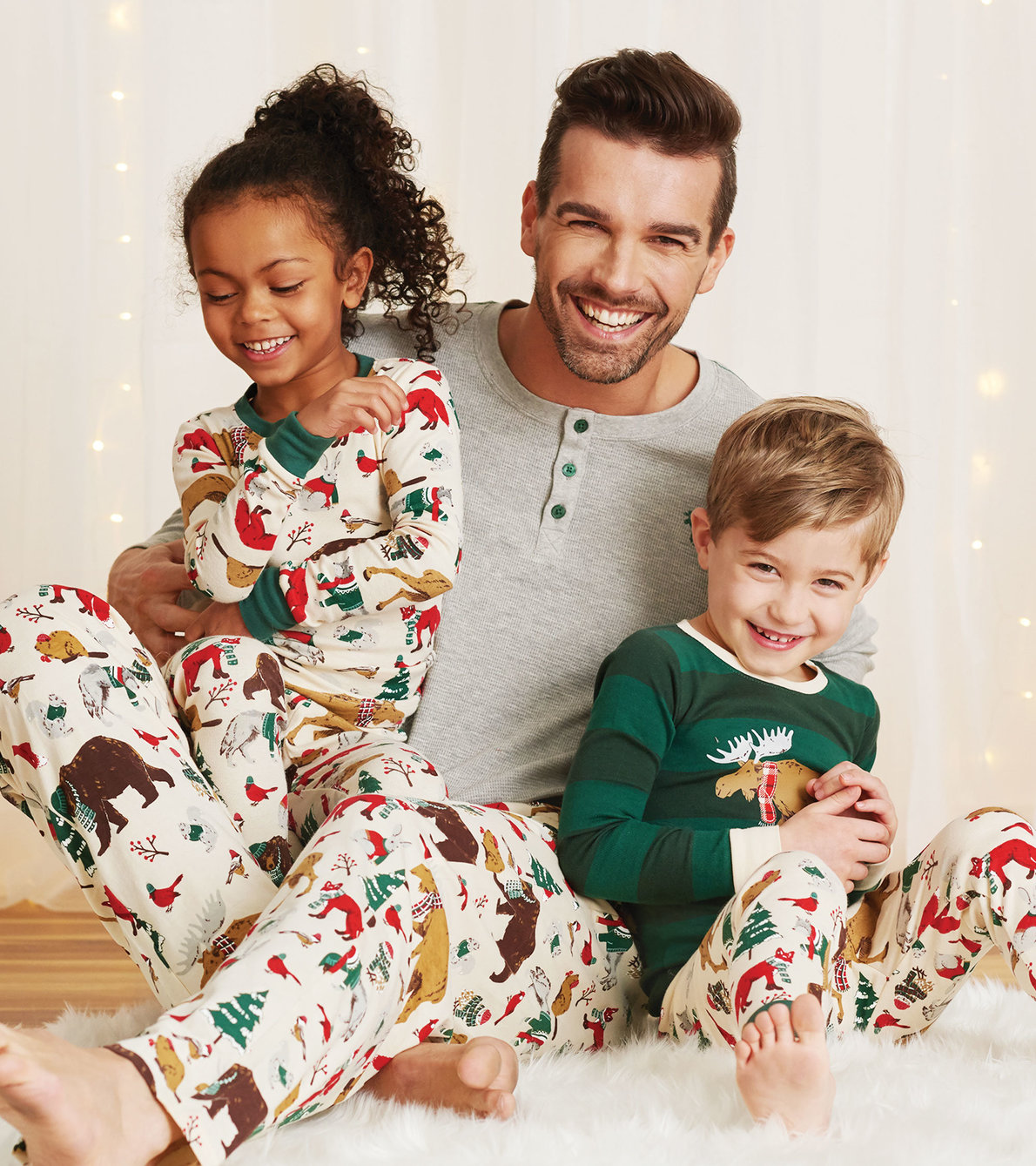 View larger image of Woodland Winter Kids Pajama Set