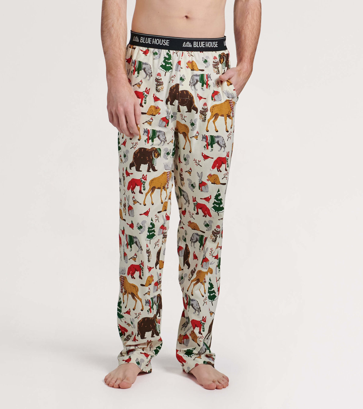 View larger image of Woodland Winter Men's Jersey Pajama Pants