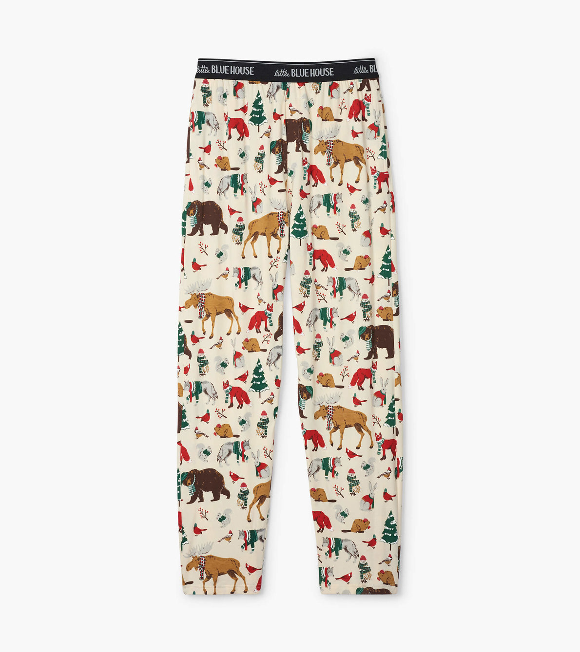 Agrandir l'image de Pantalon de pyjama en jersey pour homme – Forêt hivernale