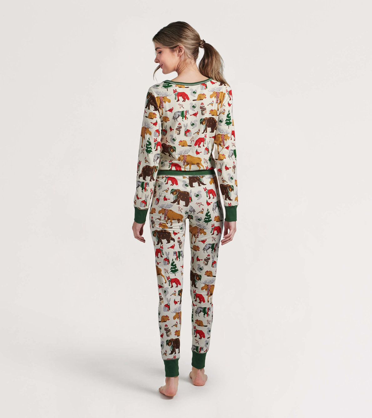 View larger image of Woodland Winter Women's Jersey Pajama Set