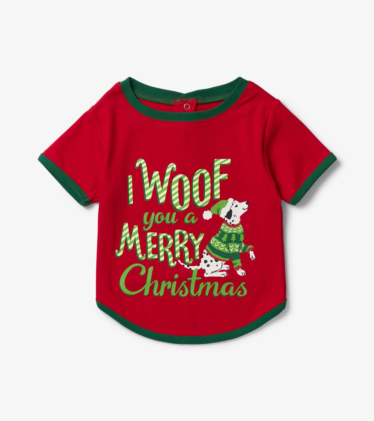 Agrandir l'image de T-shirt pour chien – Chien « Woof You a Merry Christmas »