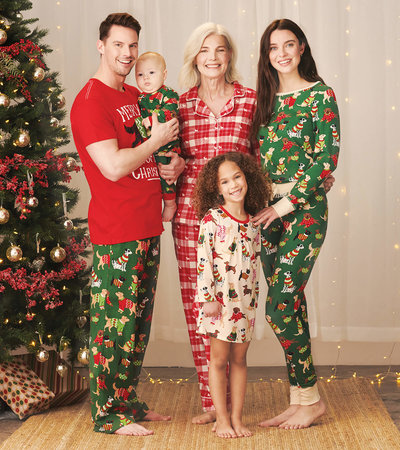 Woofing Christmas Family Pajamas - Little Blue House UK