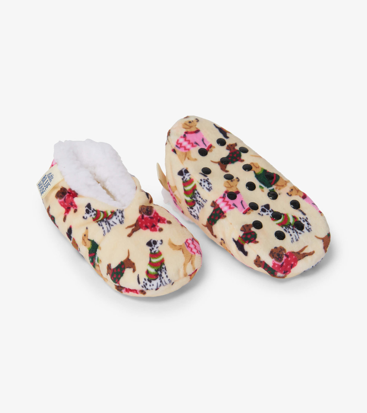 View larger image of Woofing Christmas Kids Warm And Cozy Slippers