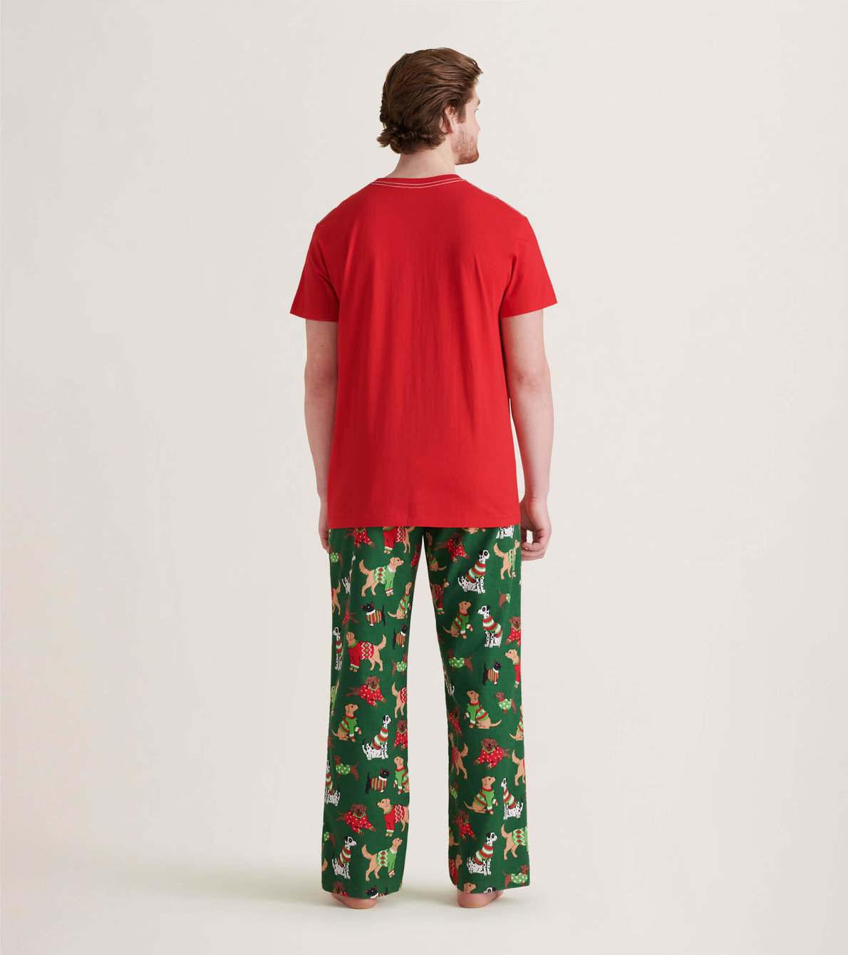 Agrandir l'image de Pantalon de pyjama en flanelle pour homme – Chiens des fêtes