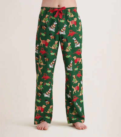 Pantalon de pyjama en flanelle pour homme – Chiens des fêtes