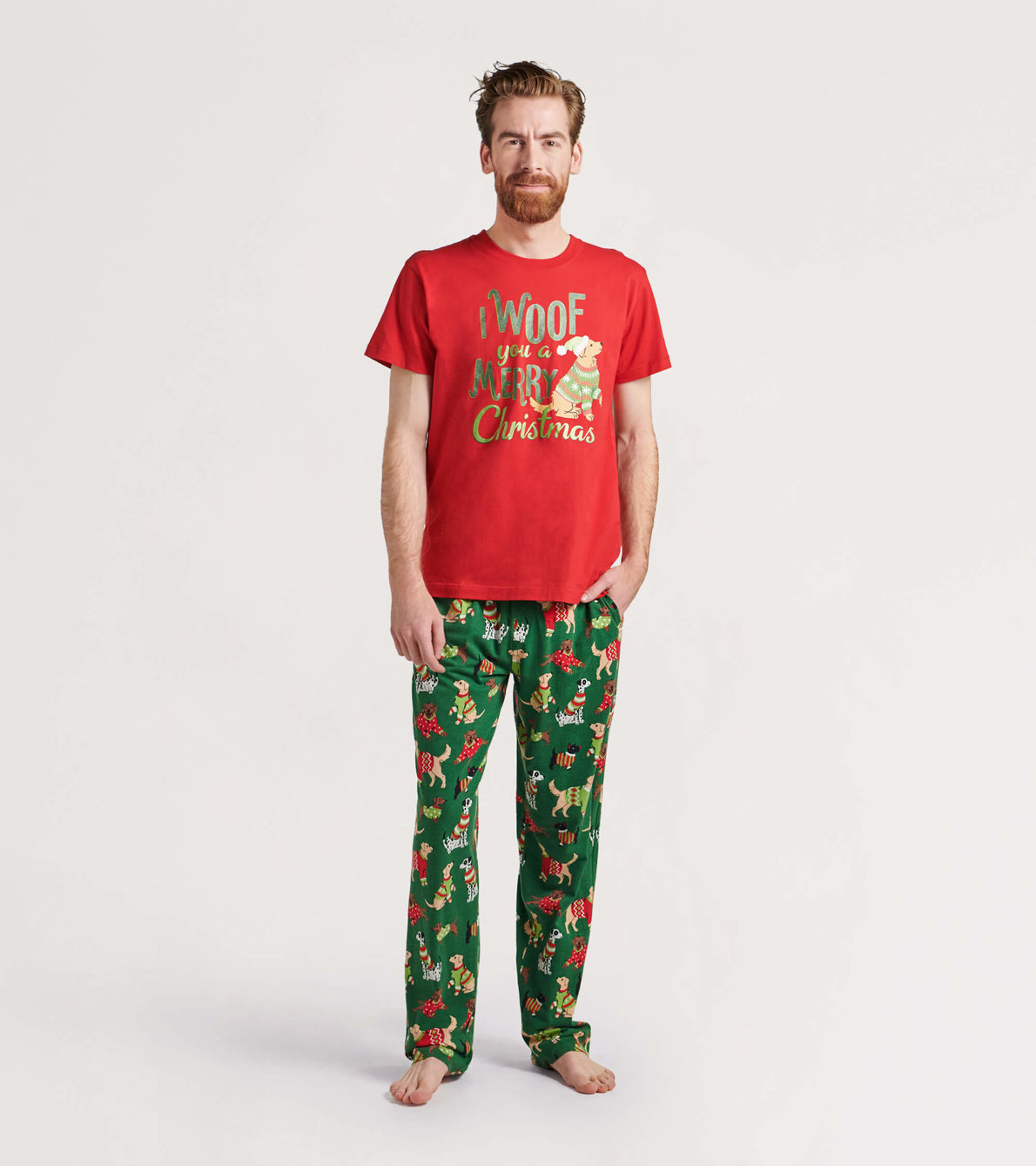View larger image of Men's Woofing Christmas Pajama Pants