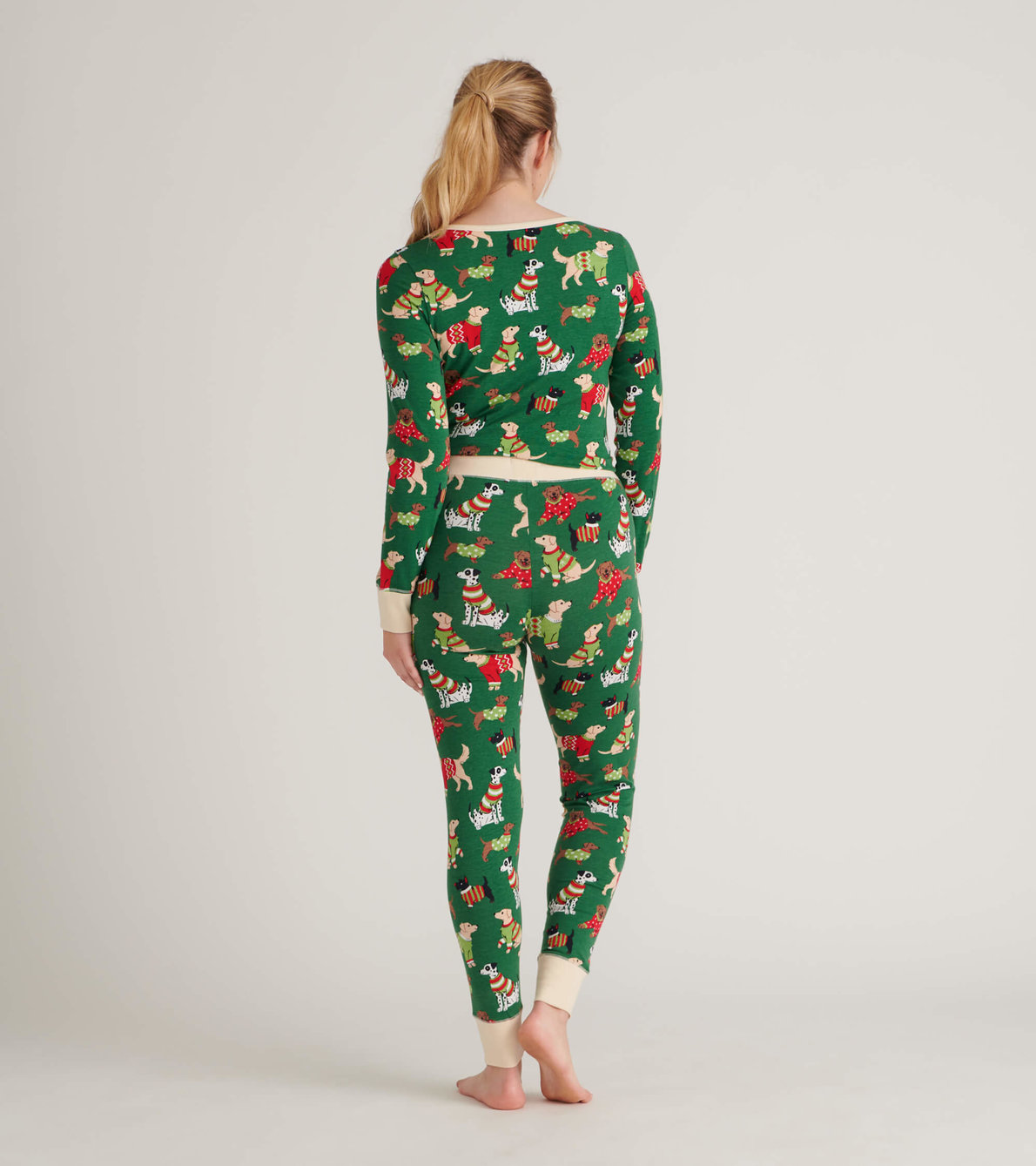 Agrandir l'image de Pyjama pour femme – Chiens des fêtes