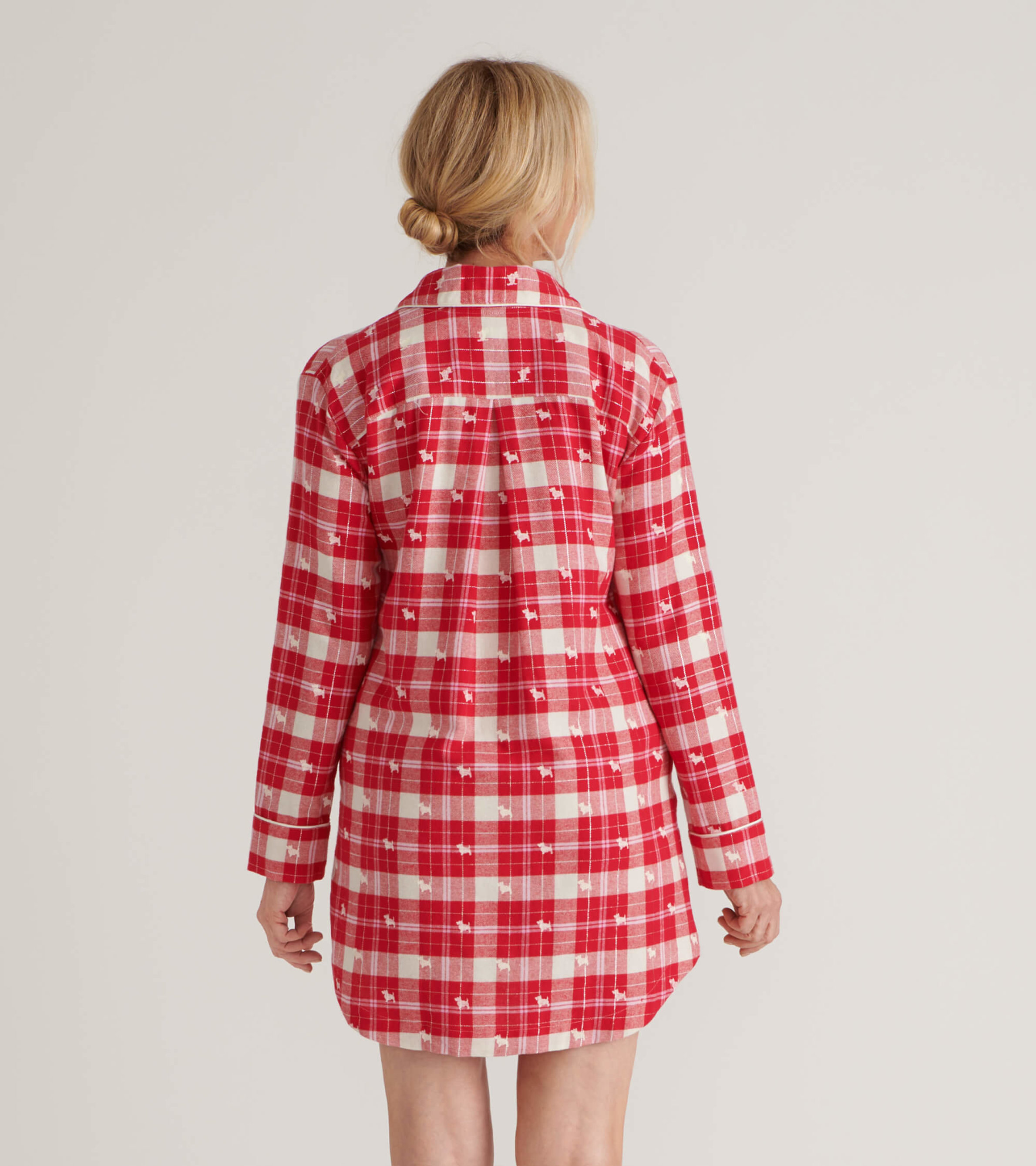 Women's Flannel Nightgown Buttons