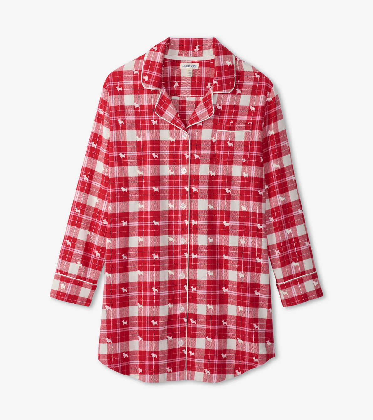 View larger image of Women's Woofing Plaid Flannel Nightgown