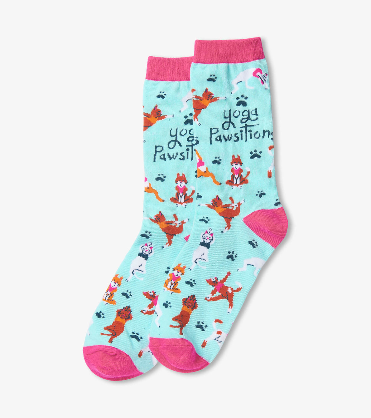 View larger image of Yoga Pawsitions Women's Crew Socks